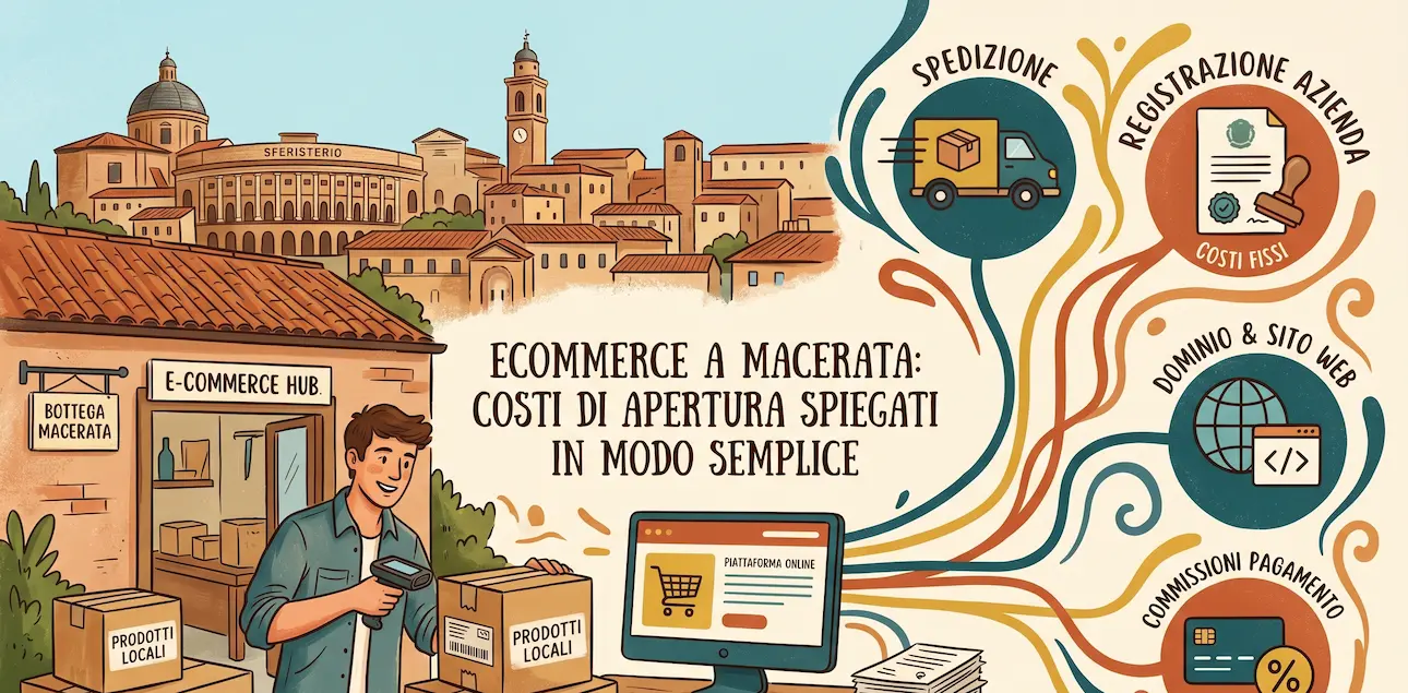 Ecommerce a Macerata: costi di apertura spiegati in modo semplice